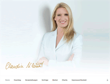 Tablet Screenshot of claudia-kleinert.de